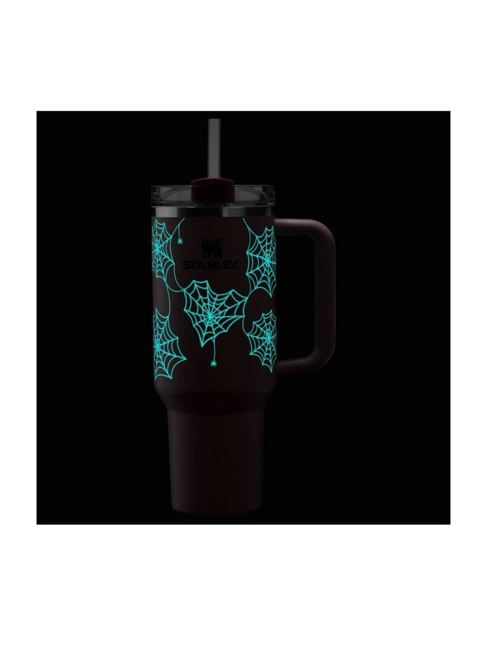 Stanley 40oz Pink Sugar Glow in the Dark Spider Webs